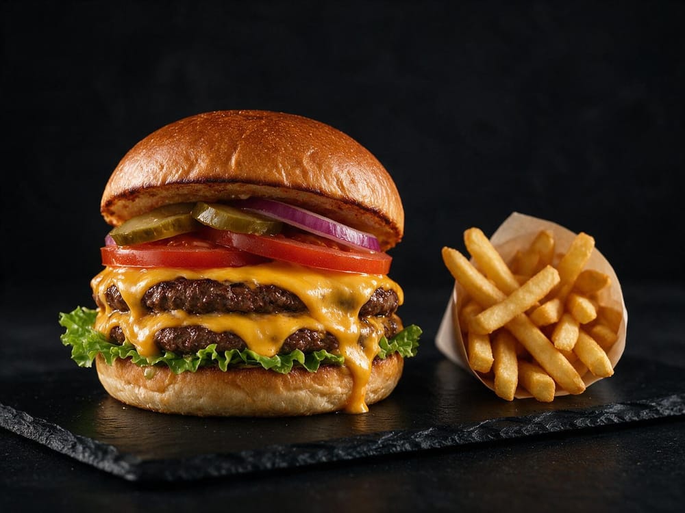 Burgers — Halal beef, fresh toppings